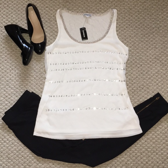 NWT Express embellished tank - Picture 1 of 4